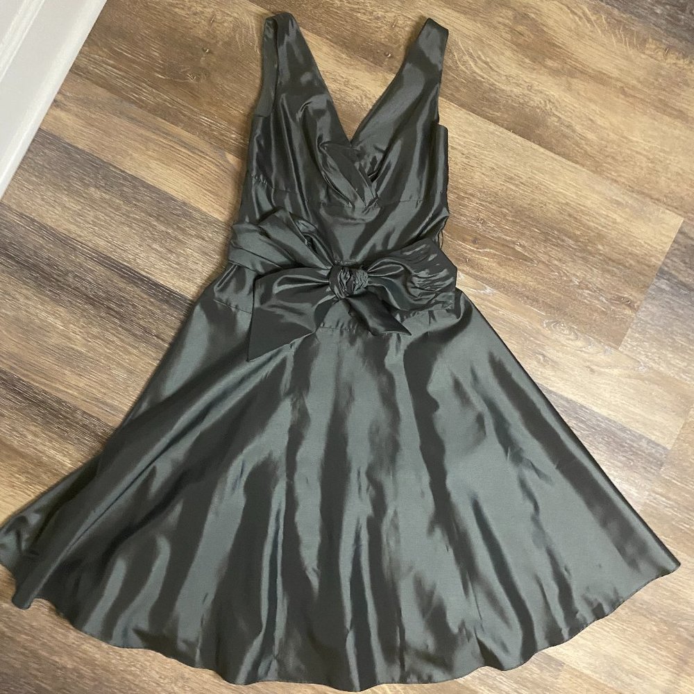 Max and Cleo Silver Cocktail Dress